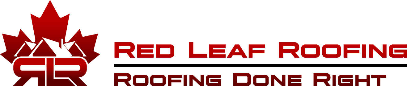 Red leaf Roofing Logo